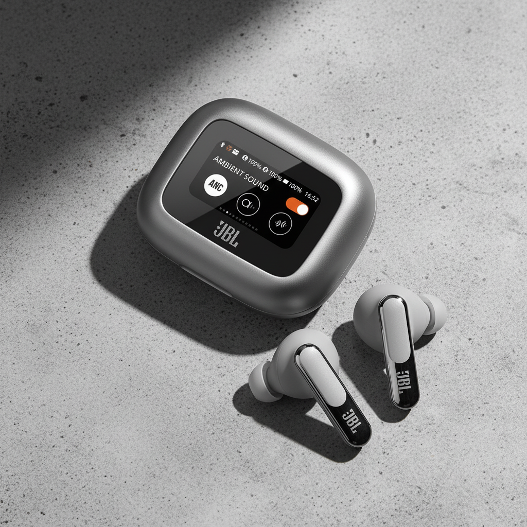 JBL Live Beam 3 True Wireless Earbuds with Screen – Mobile 2000 JBL Live Beam 3 True Wireless Earbuds with Screen – Mobile 2000