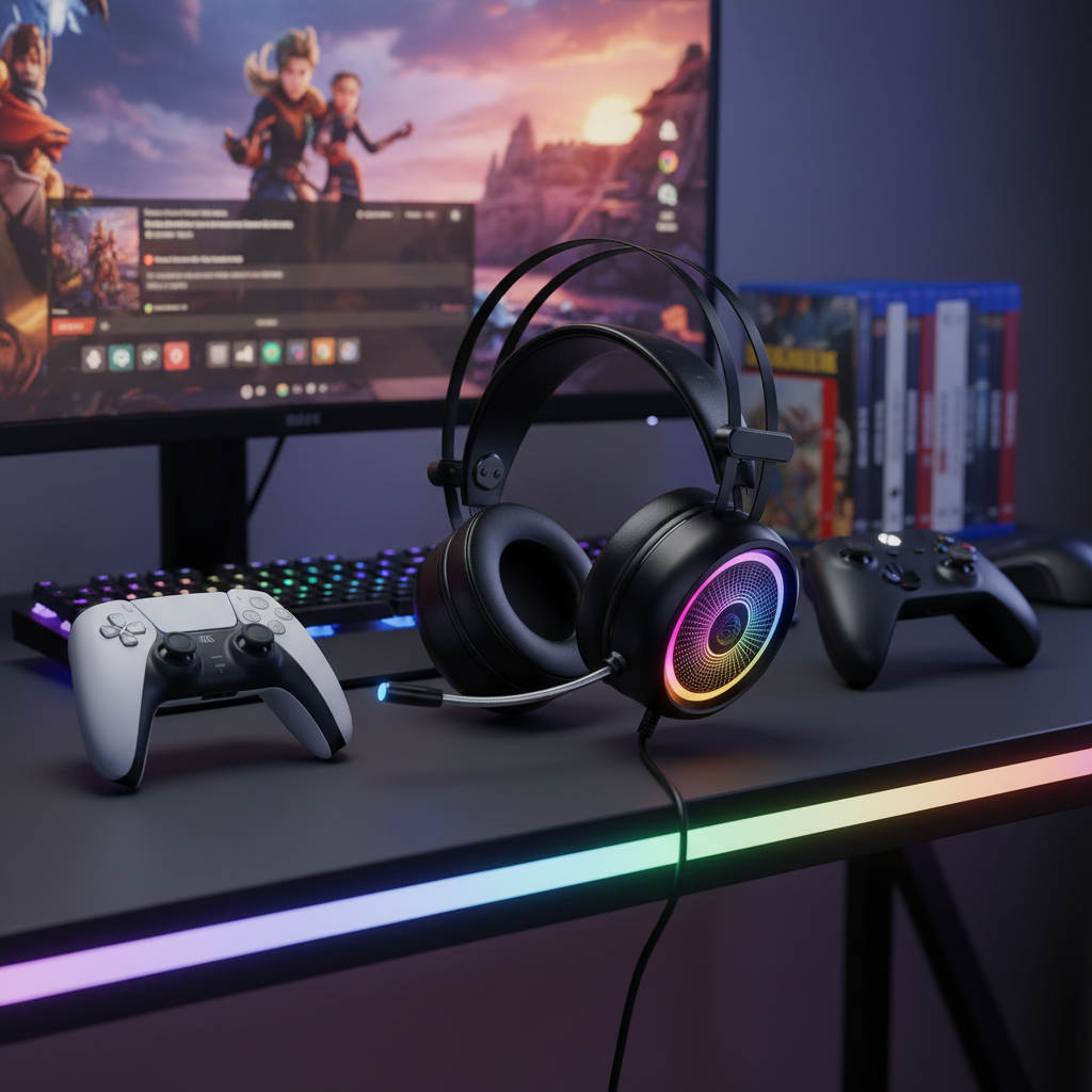 Gaming Headphones With 3.5mm Jack | Black