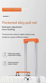 Trolly ABS Suitcase 4 Wheels 26 Inch | White