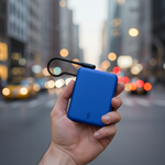 LZEL PrimeBrio 5K Mini PD Power Bank – 5000mAh, 20W, Built-in Type-C Cable | Blue