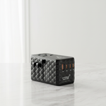 Asli Global GaN Pro Travel 120W Travel Adapter | Black