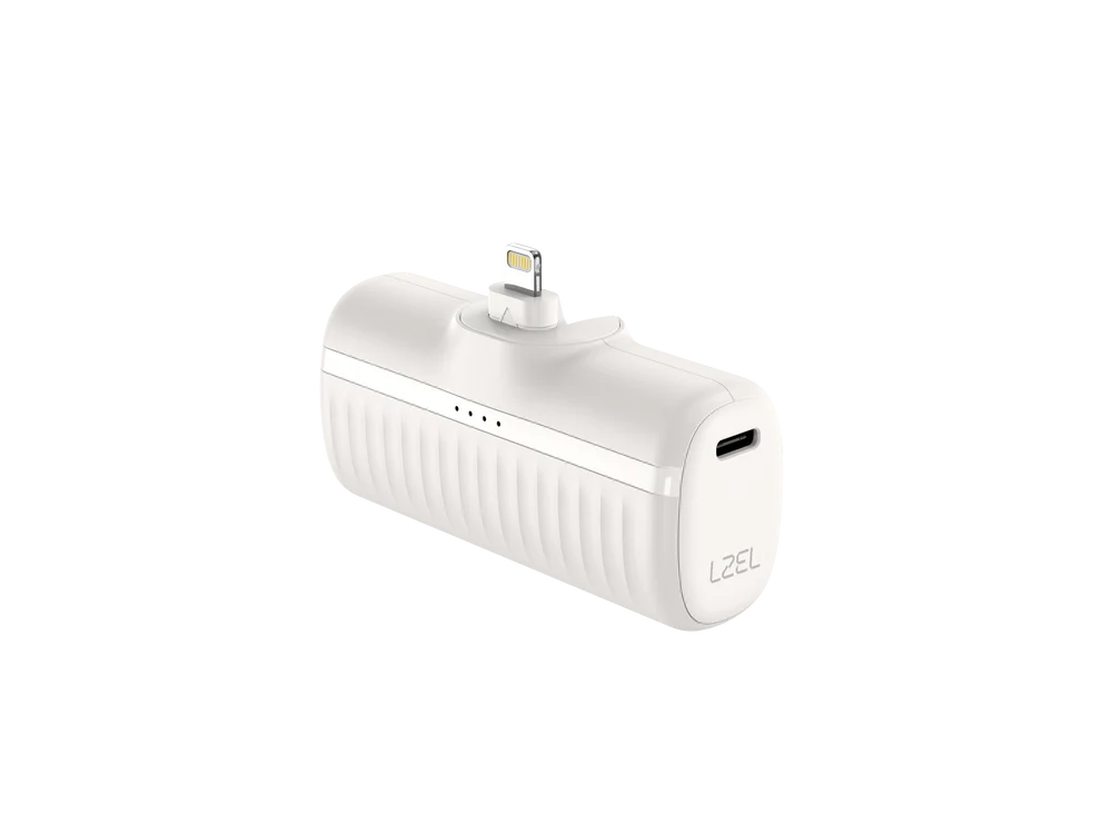 LZEL PrimeBrio Clip L5 Mini Power Bank – 5000mAh, 20W, Lightning