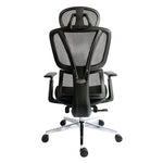 Black Bull Mesh Office and Gaming Chair with Footrest | Black