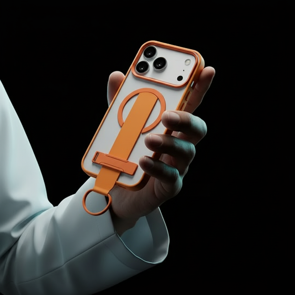 LZEL MagMatte Grip Case for iPhone 17 Pro Max | Papaya Orange