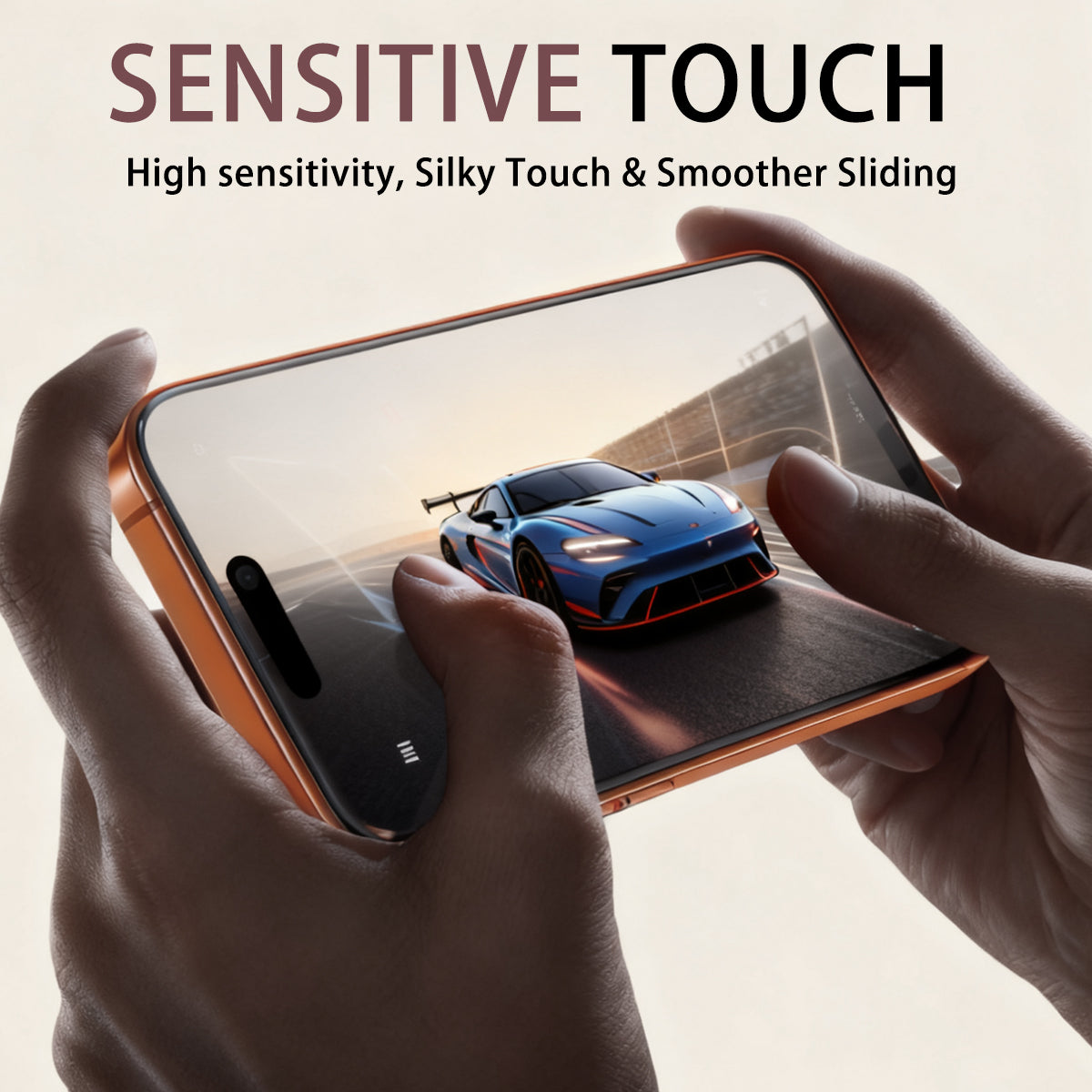 Asli Global E-Touch Shield Premium Glass With Applicator for iPhone 17 Pro Max | Clear