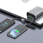 LZEL Neurode 20K Pd45W Mini Power Bank Pd3.0 & Qc3.0 | Usb-C Cable & Lighting Cable | Gray