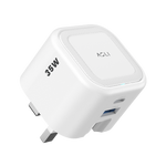 Asli  Global Primevolt 35 Gan Dual Port Usb-A & Usb-C Fast Charger | White