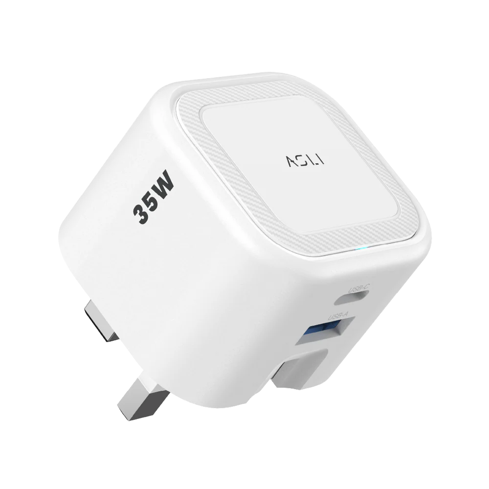 Asli  Global Primevolt 35 Gan Dual Port Usb-A & Usb-C Fast Charger