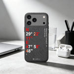 aslitec Geomag Coordinate Sophisticared Leather Magsafe Case With Coordinate Design Case For iPhone 18 Pro
