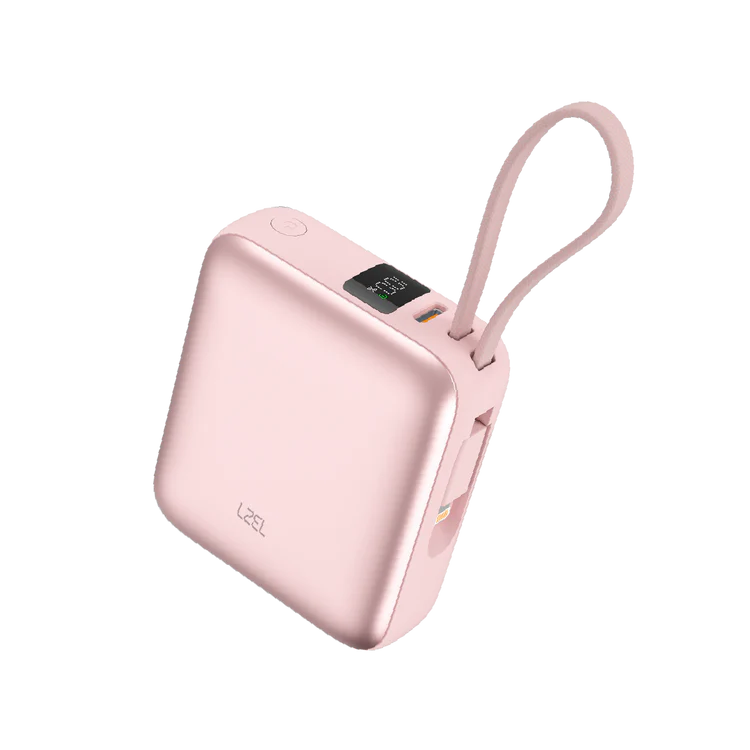 LZEL Neurode Sync Mini 10000Mah  Pd3.0 & Qc 3.0|25.5W|Built-In Type-C & Lighting Power Bank