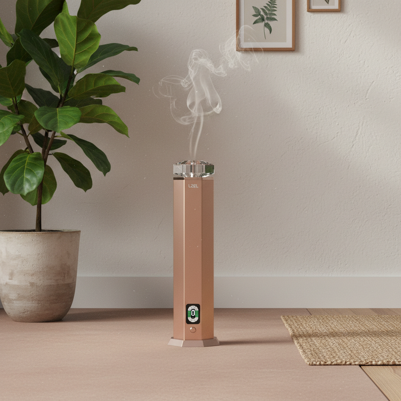 LZEL Aroma Diffuser Aromavista Essence Premium Scent Diffuser Led Display - Cold Air Diffusion Tech - 120 Ml