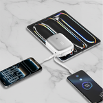 باور بانك من 90% percent بسعة 22.5 واط، مزود بكابلين مدمجين | Usb-C & Lightning | أزرق