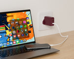 شاحن aslitec VexoraGaN بقدرة 35 واط – شاحن GaN فاخر بمنفذي USB-A و USB-C