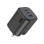 Asli  Global Maxcharge 65 Gan 3-Port Usb-A & Dual Usb-C Fast Charger | Black