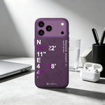 aslitec Geomag Coordinate Sophisticared Leather Magsafe Case With Coordinate Design Case For iPhone 18 Pro