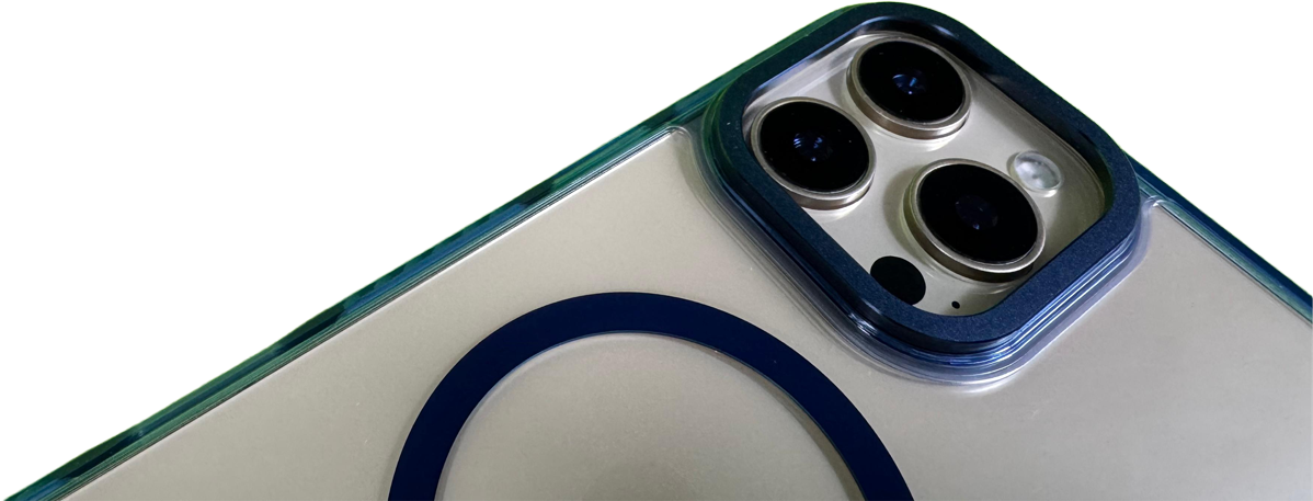 LZEL iPhone 16 Pro  Armor Clear Case With MagSafe | Blue