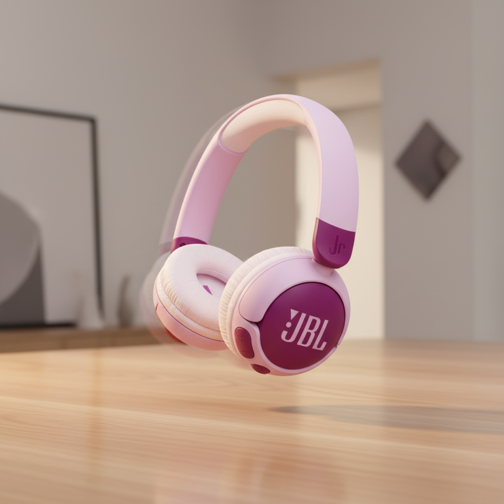سماعات رأس Junior 320BT اللاسلكية فوق الأذن بتقنية البلوتوث مع ميكروفون مدمج من JBL  | بنفسجي