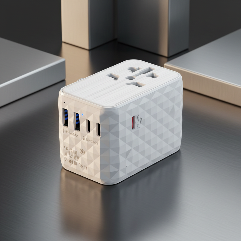 Asli Global 70W GaN PD Universal Fast Charger | White