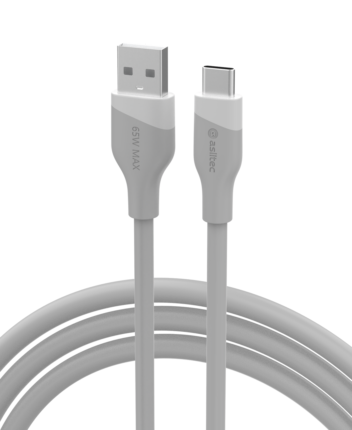 aslitec SILICORECHARGE 65W Fast Charging & Data Cable – USB-A to USB-C