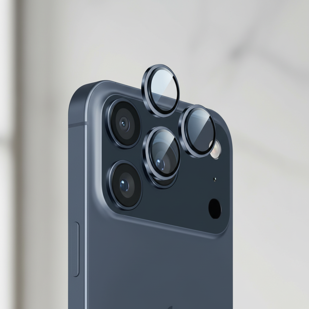 LZEL OptiShield Series HD Corning Camera Glass for iPhone 17 Pro/17 Pro Max | Indigo Blue