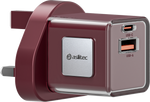 شاحن aslitec VoltiqueGaN بقدرة 35 واط – شاحن GaN فاخر بمنفذي USB-A و USB-C