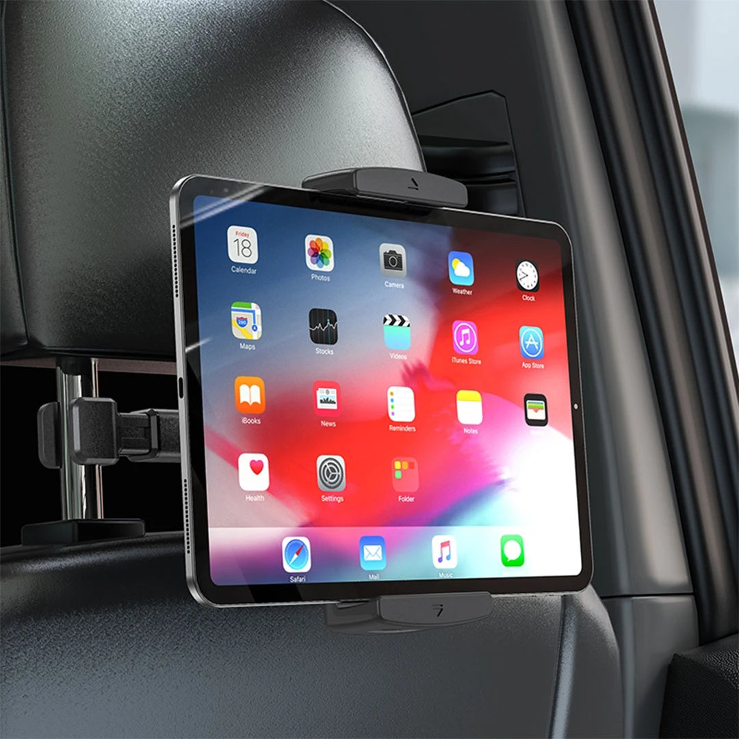 HOCO CA121 Adjustable Headrest Car Holder for Phone & Tablet - Black