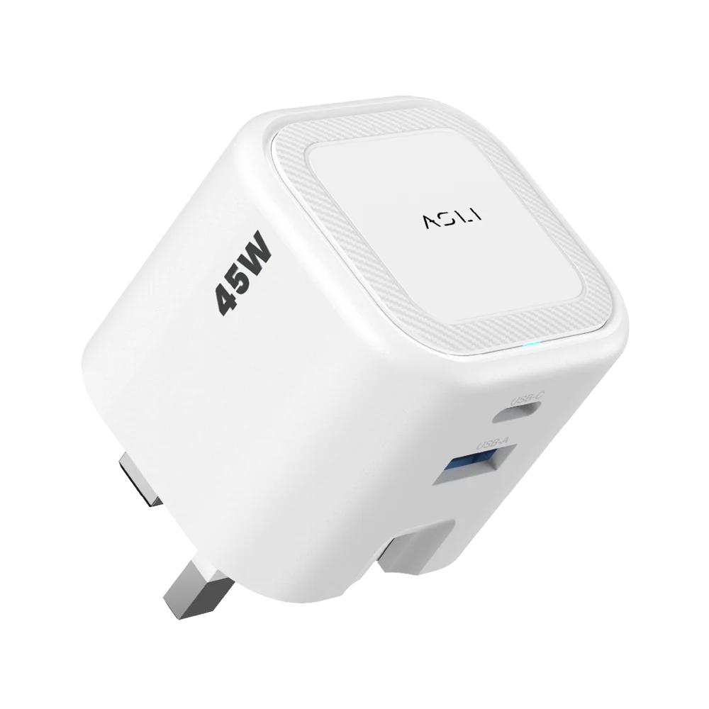 Asli  Global Powercore 45 Gan Dual Port Usb-A & Usb-C Fast Charger