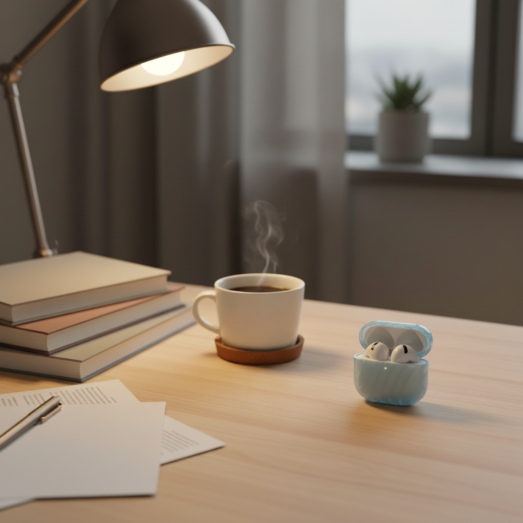 Asli Global Sound Buds Neon Stylist TWS Intelligent  In-ear Bluetooth Headset |Sky Blue