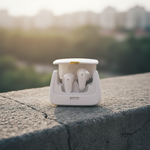 Asli Global Audiobag Echo Unique Handbag Styling TWS Bluetooth Earbuds |White