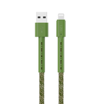 كيبل LZEL MFi معتمد USB-A إلى Lightning – 1 متر | شحن سريع 5V 3A، نقل بيانات 480Mbps، مقاوم للانحناء 150,000+، غلاف TPE مضفر متين | أخضر