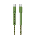  كيبل LZEL USB-C إلى USB-C 2.0 – 1 متر | شحن سريع PD 240 واط (48V/5A)، نقل بيانات 480Mbps، مقاوم للانحناء 150,000+، غلاف TPE مضفر متين | أخضر