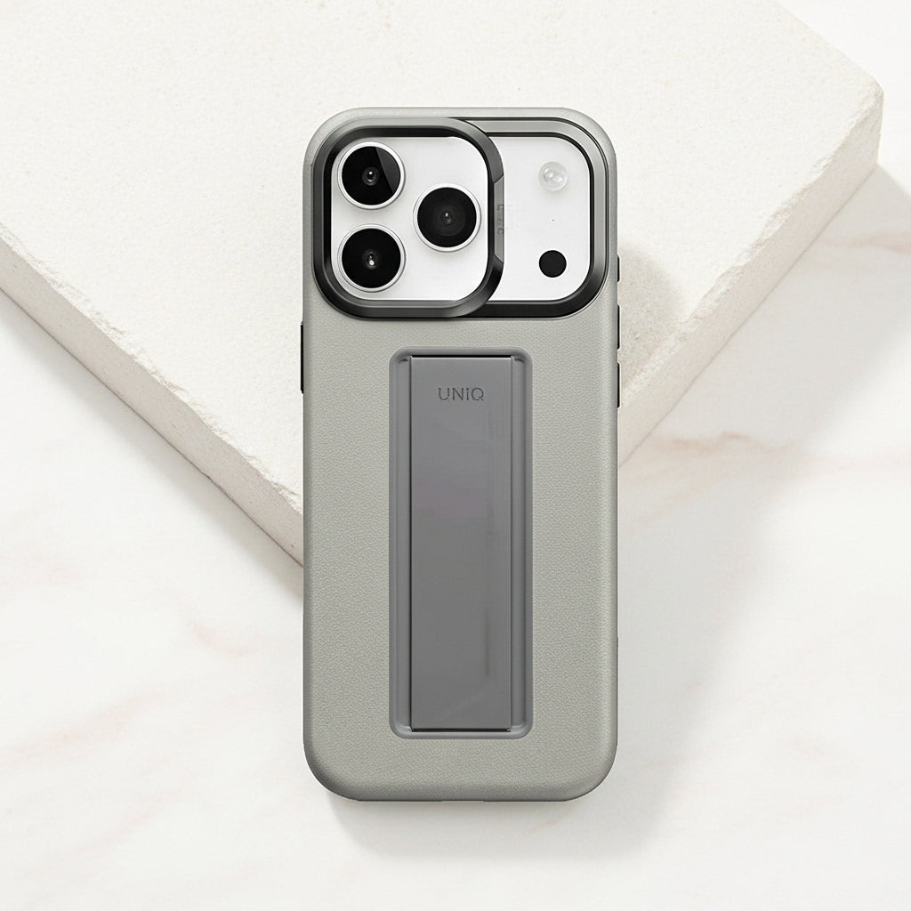 كڤر UNIQ Hybrid Heldro Pro MagClick مع حامل كاميرا لجهاز iPhone 17 Pro max  | Caly