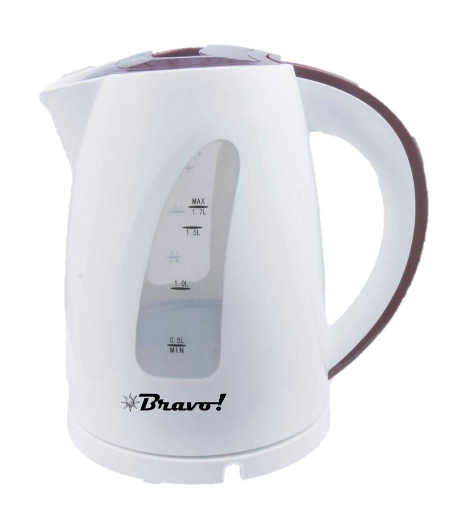 Bravo Electric Kettle, 1.7L, 2200W  | White