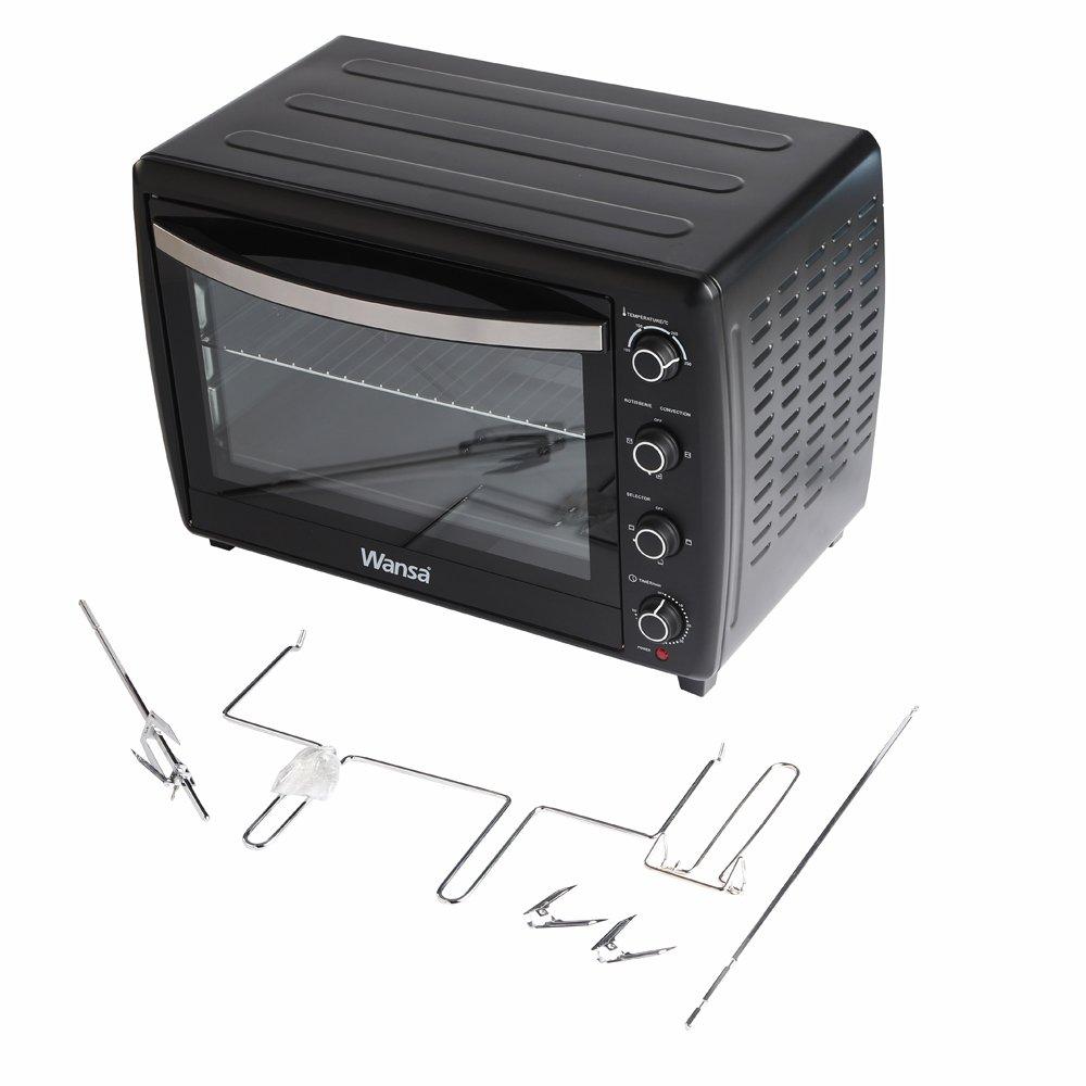 Wansa 2200W 70L Electric Oven | Black