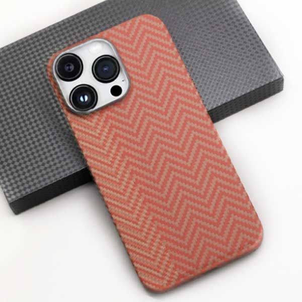 Carbon Cover IPhone 14 Pro Max With Magsafe Orange M-Stripes