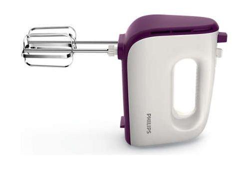 Philips Viva Collection 400W 5-Speed Hand Mixer | Purple | White