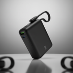 LZEL PrimeBrio 20K Mini PD Power Bank – 20000mAh, 40W, Built-in Type-C Cable