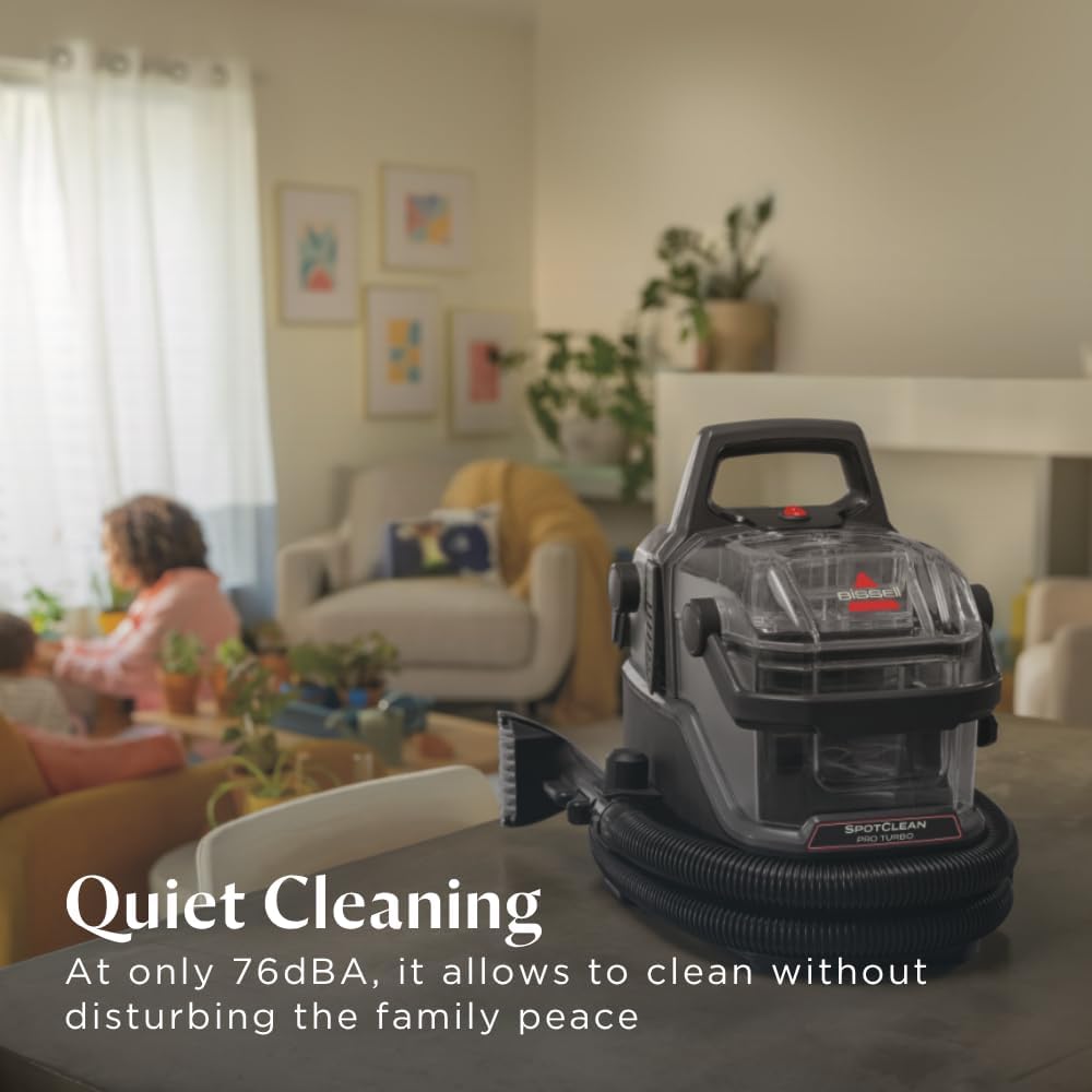 Bissell SpotClean  Pro Turbo 400W  Portable Carpet & Upholstery Cleaner  | Black
