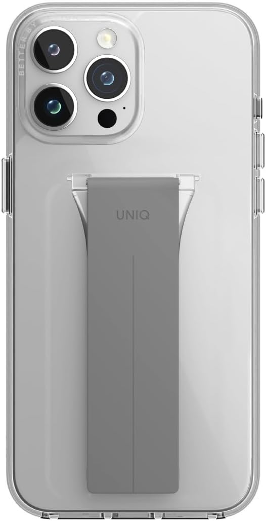كڤر  حماية +Heldro Mount من Uniq  لهاتف iPhone 15 Pro متوافق مع MagSafe مع مسكة  |شفاف