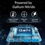 شاحن Power Port Atom III بقوة 63 واط نحيف من Anker | أسود