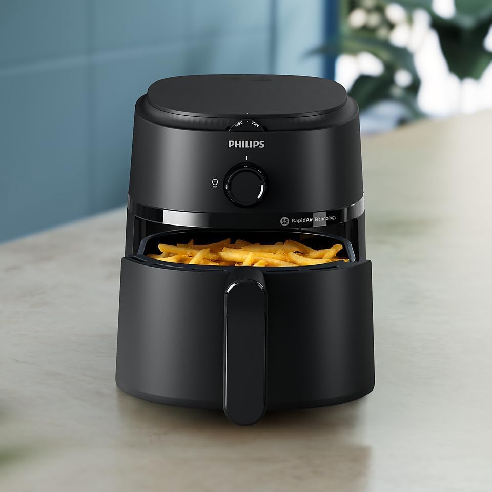 Philips Airfryer 1000 Series - 3.2L, 1300W, Rapid Air Technology, Analog | Black
