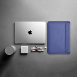Wiwu Genuine Leather Sleeve For Mac 12 And Laptop | Navy Blue