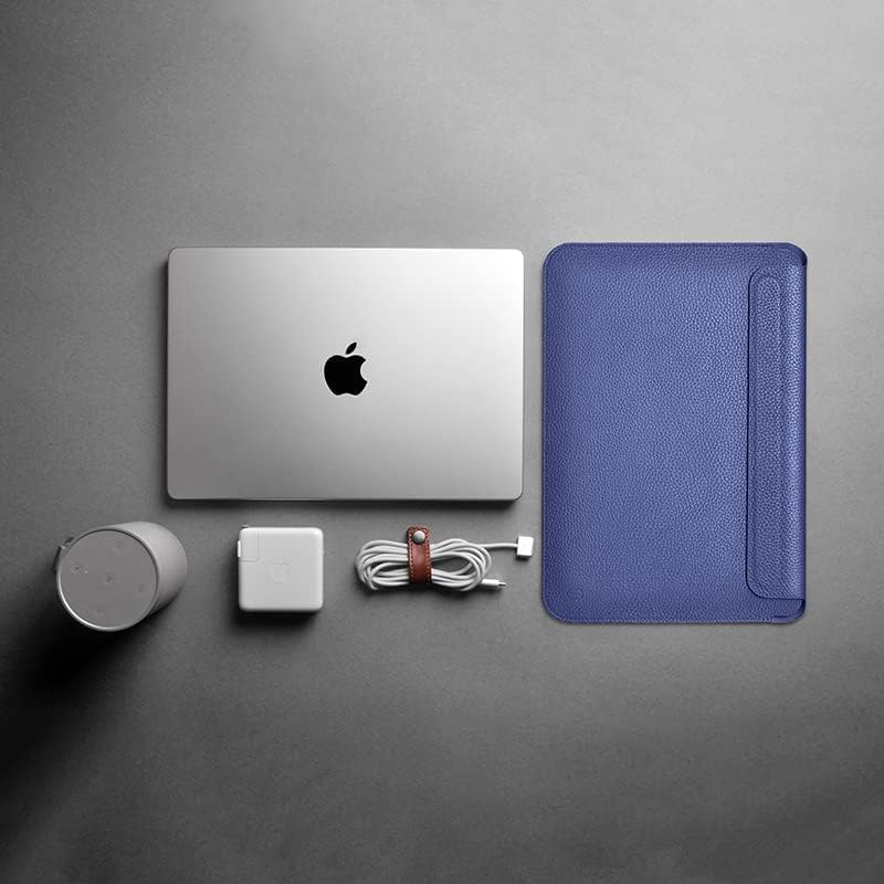 Wiwu Genuine Leather Sleeve For Mac 12 And Laptop | Navy Blue