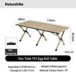 طاولة Naturehike Simple Star T01 بشرائح قابلة للطي – كاكي | كبيرة 