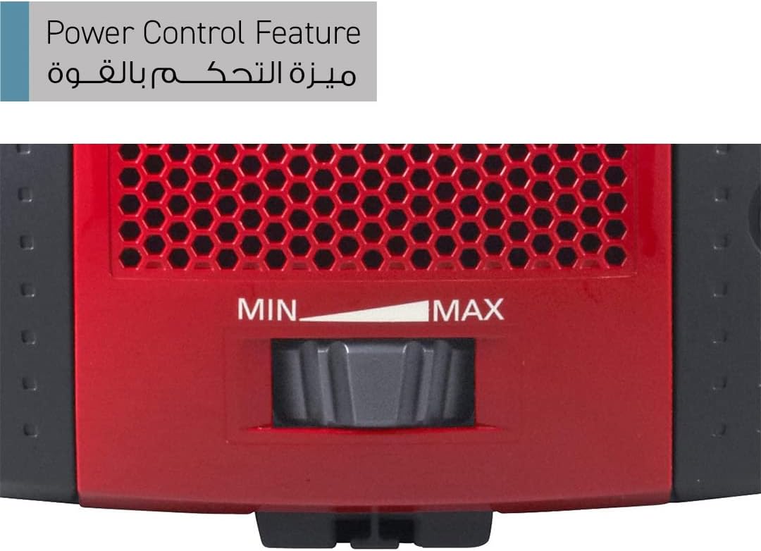 مكنسة باناسونيك Panasonic Vacuum Cleaner - بقوة 1400 واط - سعة كيس غبار 4 لتر (موديل MC-CG521R747) | أحمر/أسود