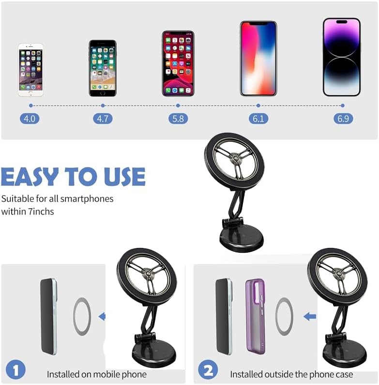 Smart Vacuum Suction Phone Holder Type-C