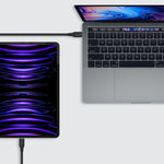 كيبل شحن LINK FLOW تايب سي من الجهتين بقوه 100 واط من موماكس 3 متر | أسود