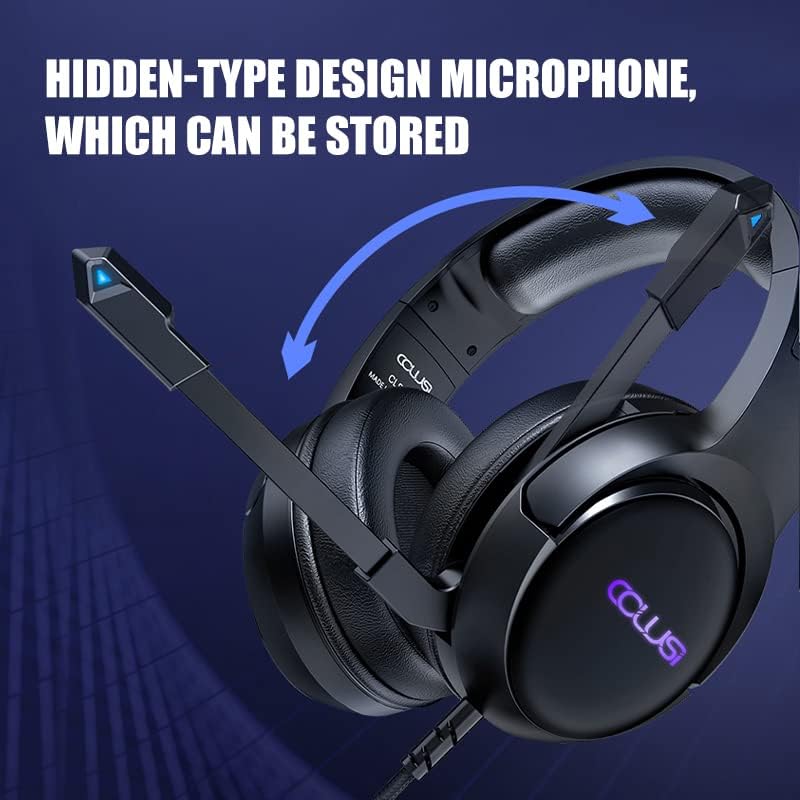 Colusi Multi-Platform Gaming Headset – 3.5mm + USB For PC, PS4/PS5, Xbox, Switch | Black