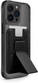 Asli Global Magnetic Leather Wallet |Black Orange