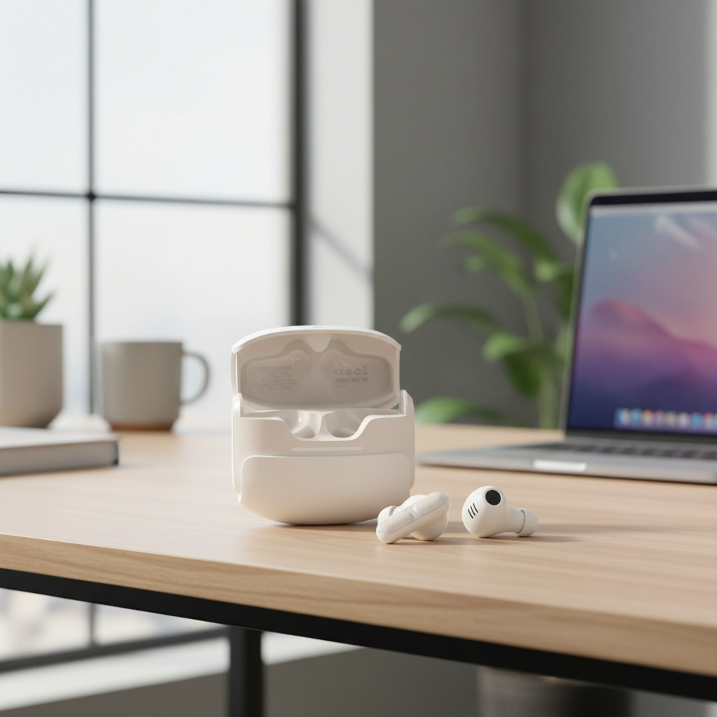 سماعة لاسلكية Sound Buds Luxe من أسلي جلوبال | بيج